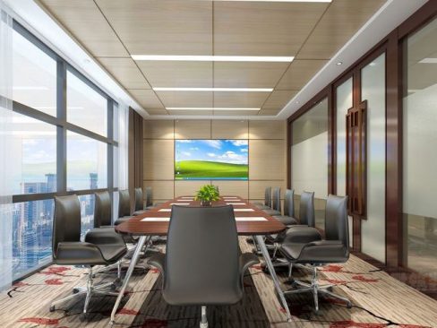 昆明五华区现代工业风办公室装修会议室效果图