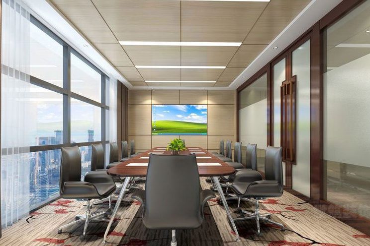 昆明五华区现代工业风办公室装修会议室效果图