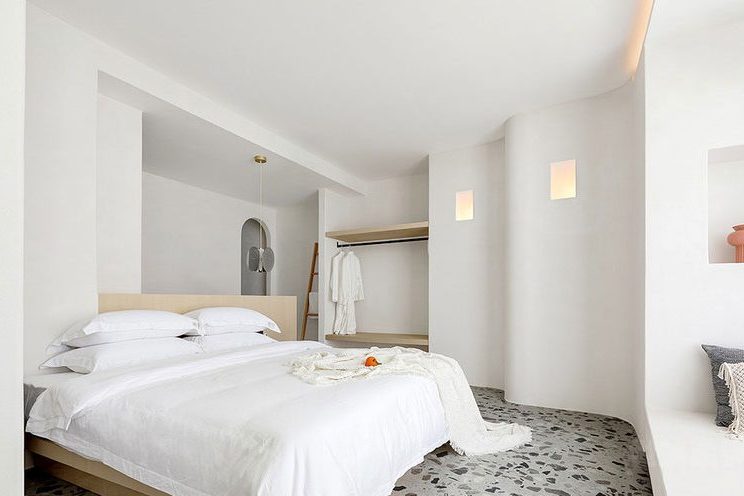 昆明西山区极简风格二手房旧房装修卧室效果图