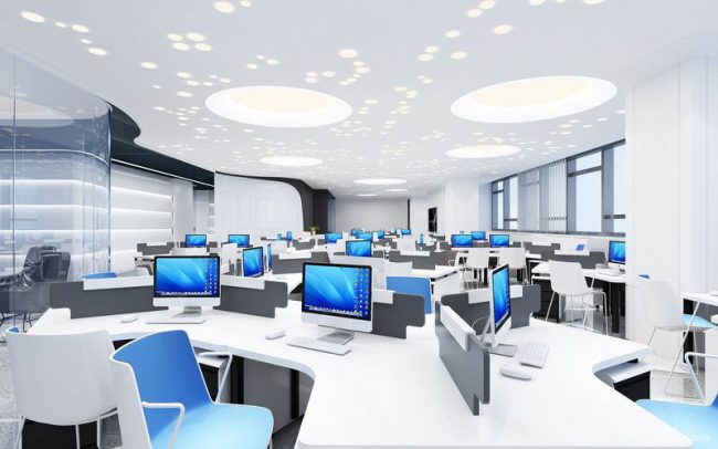 办公室白色氛围效果