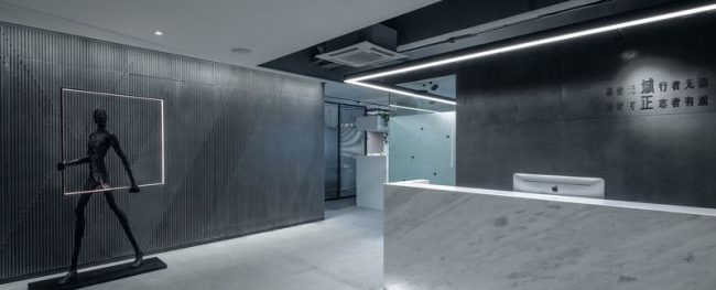 办公室灰色前台