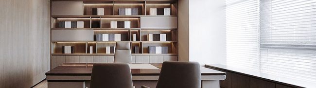 办公室书柜装饰