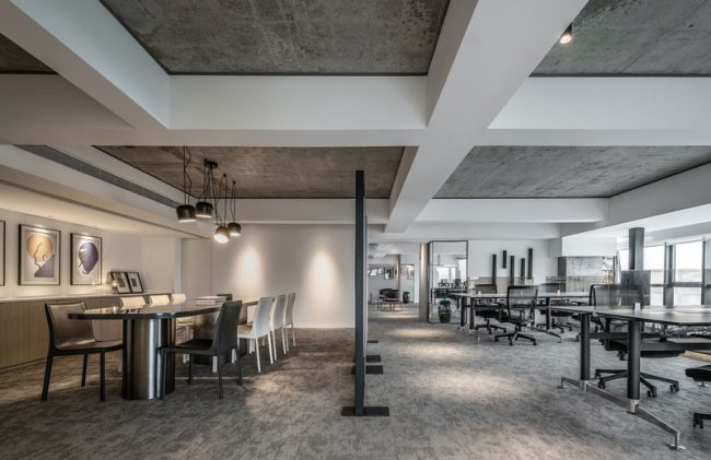 办公室水泥顶面效果图