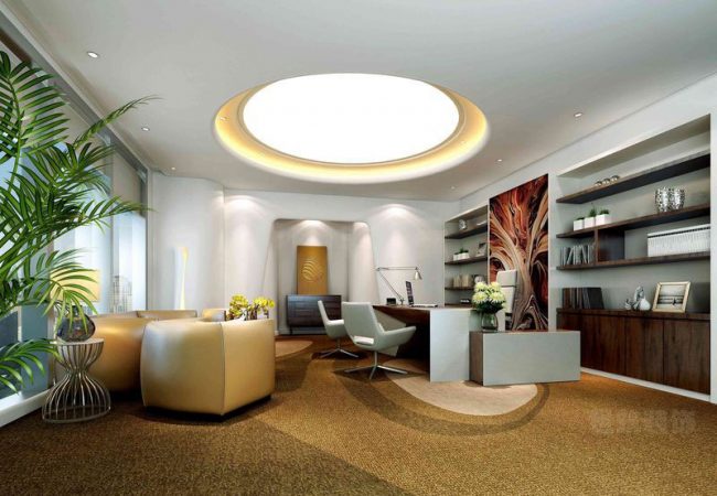 办公室圆形吊顶设计