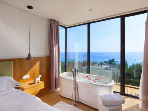 北欧风格度假酒店客房装修图