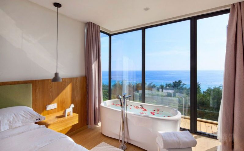 北欧风格度假酒店客房装修图