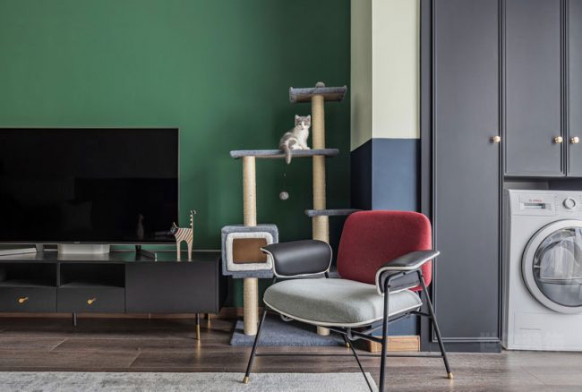 北欧风格家居电视墙区域装修图