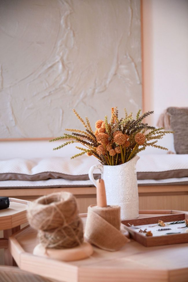 北欧风格家居花艺绿竹装饰品实景图