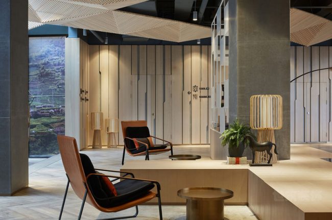 北欧工业风办公室休闲交流区装修图