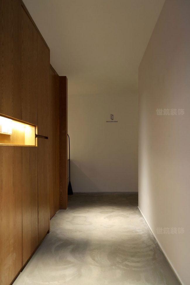 北欧极简风办公室过道区域装修图