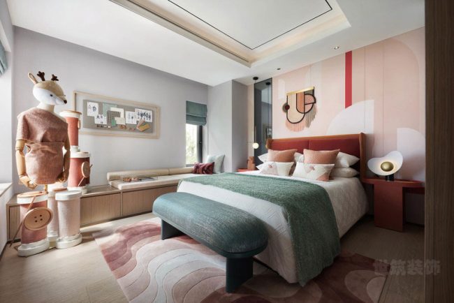 北欧极简风家居场景儿童房空间装修图