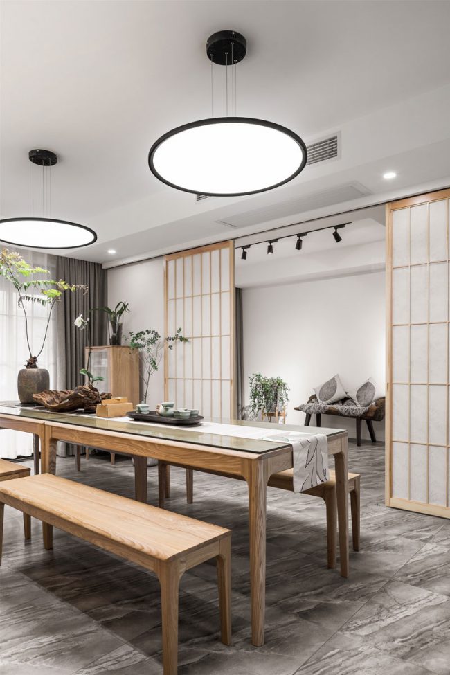 茶室的装饰效果图