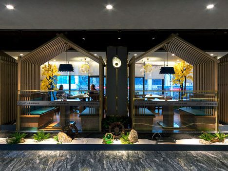 餐厅独立就餐区设计效果图