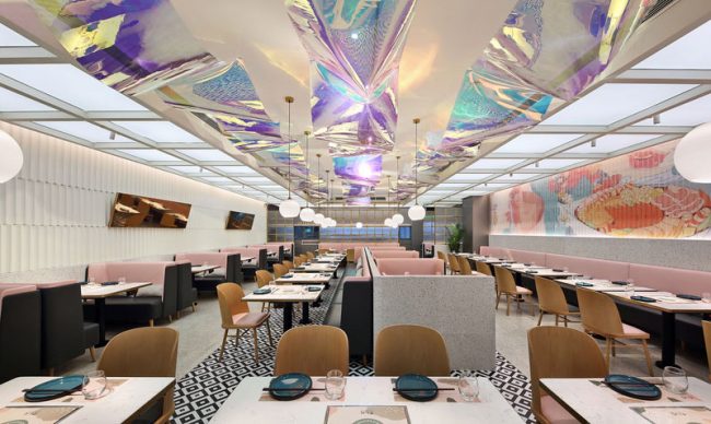 餐厅顶面设计效果
