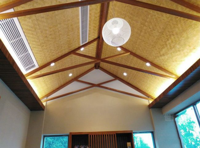 东南亚风格度假酒店客厅天花吊顶设计图