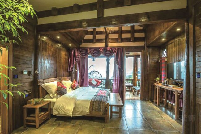 复古的中式民宿客房设计