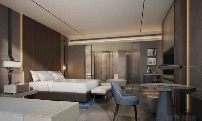 高端酒店客房设计效果图