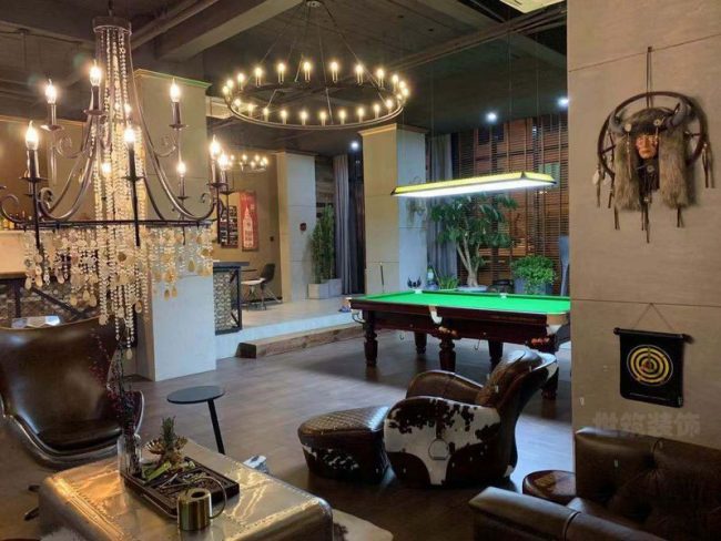 工业风咖啡厅娱乐区装修图