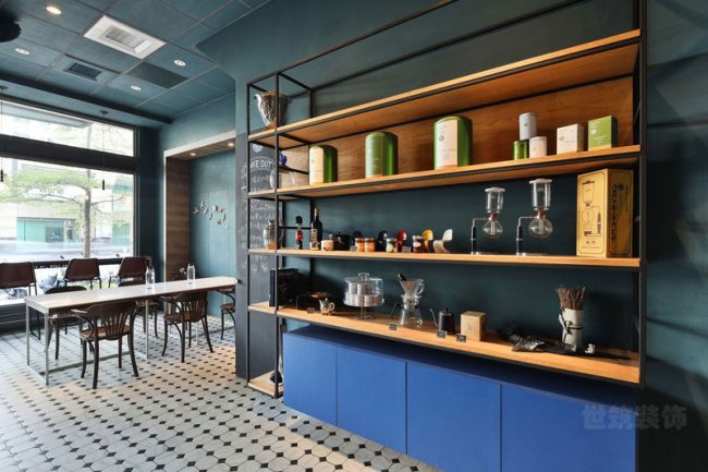 工业极简风咖啡厅装修图