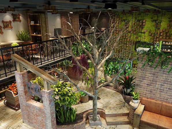 花园餐厅的情景展示