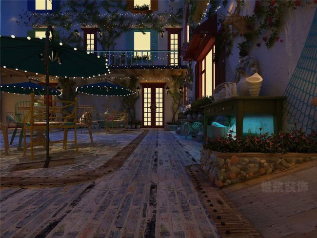 花园餐厅效果图