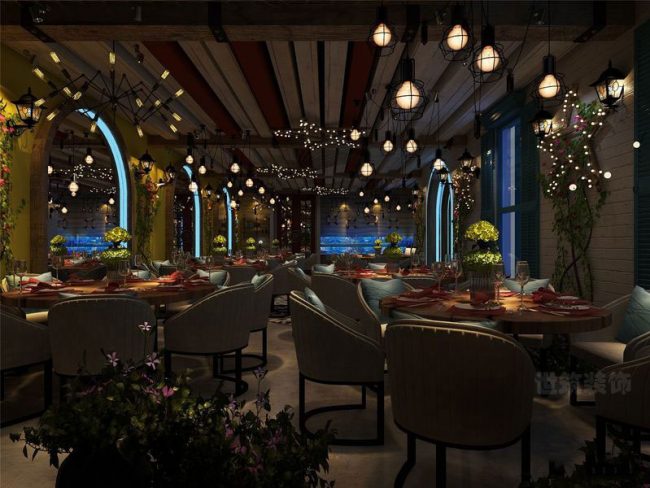 花园式餐厅设计效果