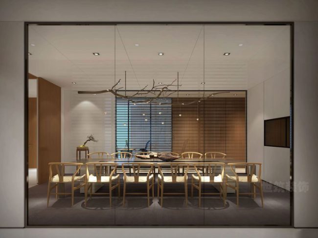 会议室原木设计风格