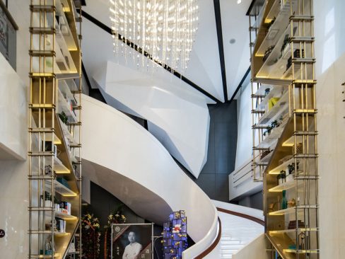 酒店大堂金属架设计效果