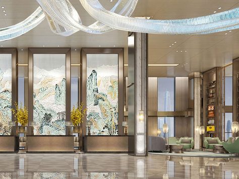 酒店大堂装饰效果图