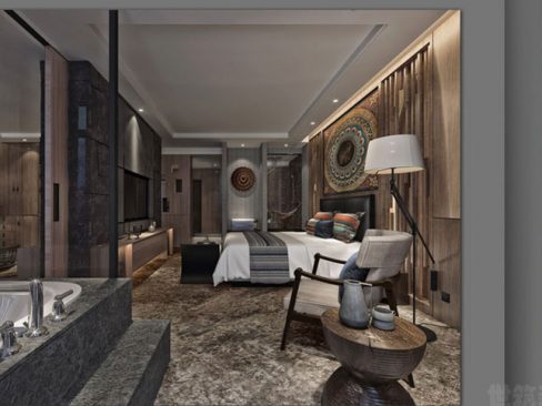 酒店民族特色设计的客房