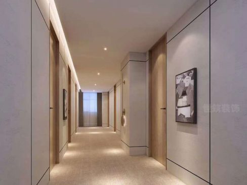 酒店走廊简约设计效果图