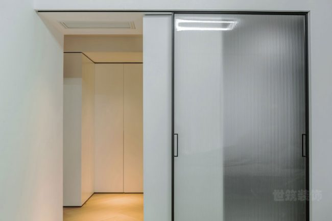 极简风格办公室动线场景装修图