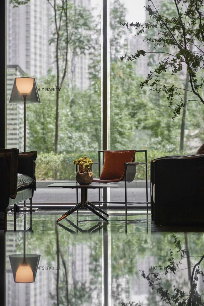 极简风格办公室休闲区场景装修图