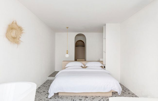 极简风格度假酒店客房区域装修图