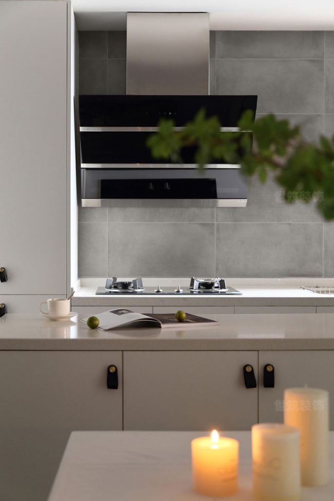 极简风格样板简开放式厨房区域装修图