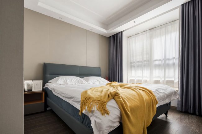极简现代风样板间卧室区域装修图