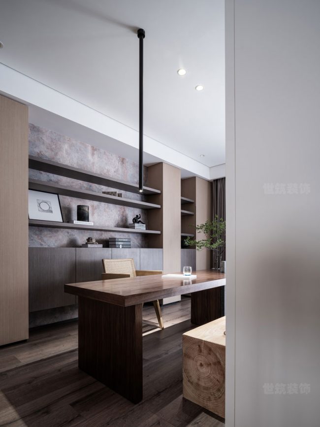 简约隔板式书柜