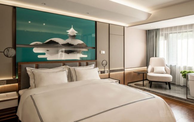 简约酒店客房设计效果图