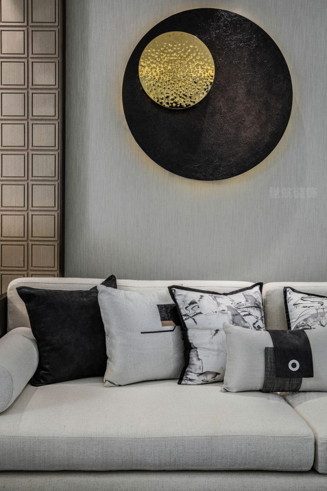 客厅灰色布艺沙发搭配