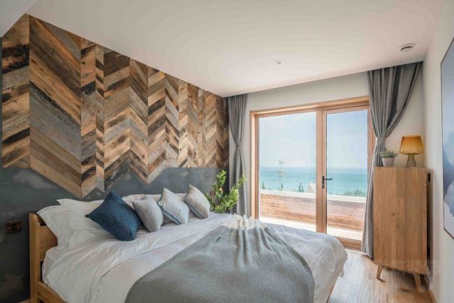 民宿床头背景墙设计