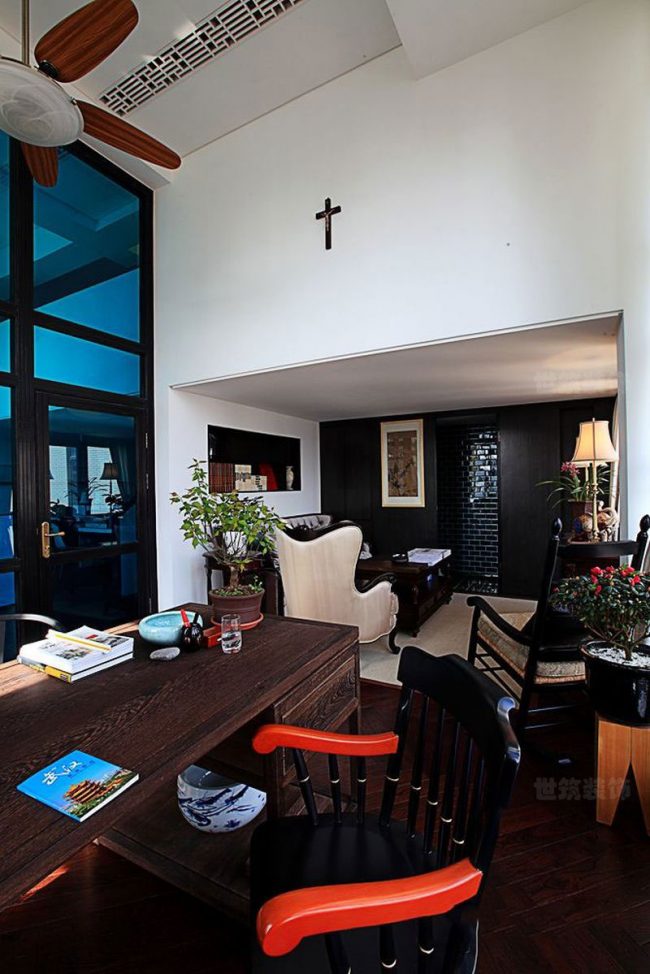 浓浓的中式风办公室