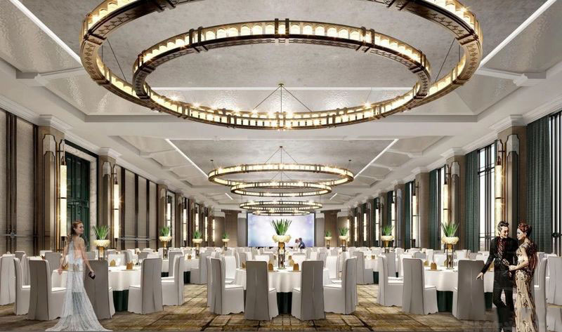 欧式宴会厅设计效果图