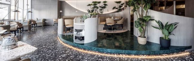 轻奢北欧风餐厅用餐环境装修图