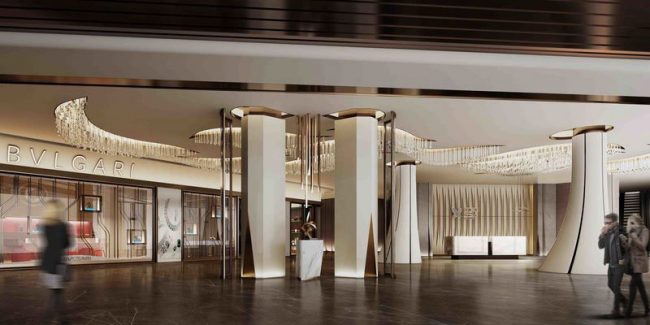 轻奢风的艺术大厅设计方案