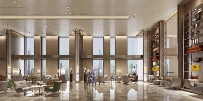 轻奢风格办公室大堂公共区装修图