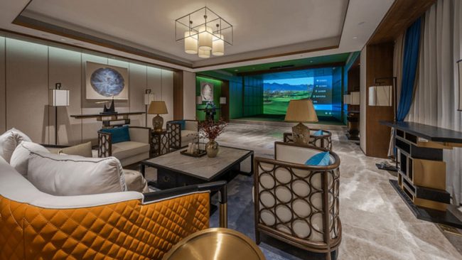 轻奢风格别墅休闲影音室装修图