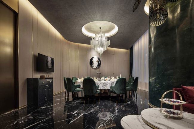 轻奢风格餐厅包房装修图