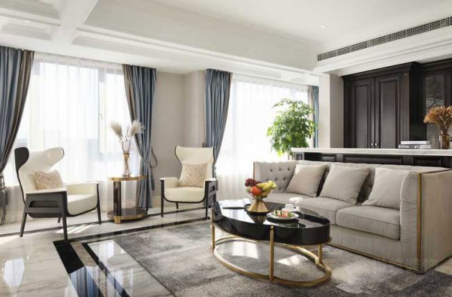 轻奢风格家居客厅空间装修图