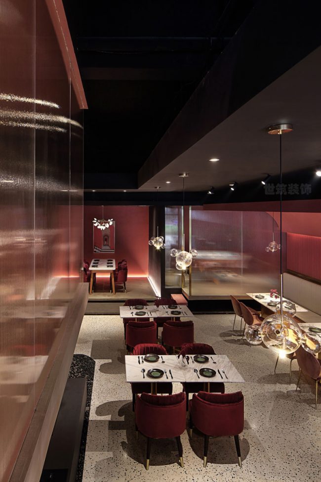 轻奢风格西餐厅公共场景装修图