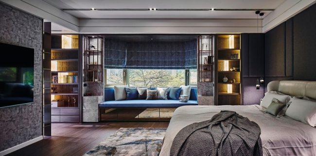 轻奢风格样板间豪华主人房装修图